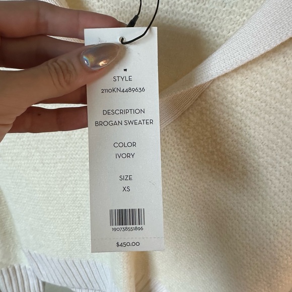 Veronica Beard Brogan Knit Wool Cashmere Polo Sweater - Picture 8 of 11